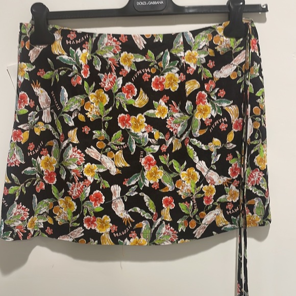 WAYF Kenny Linen Blend Wrap Skirt - Picture 3 of 7